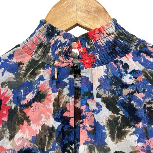 MISA X REVOLVE Los Angeles Savanna Dress in Tie Dye Floral asymmetrical Size S - Picture 7 of 14